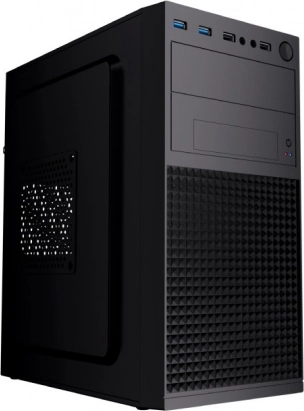Computerbehuizing Fornax K300 Micro-ATX, 2× USB 3.0 en 2× USB 2.0, zwart