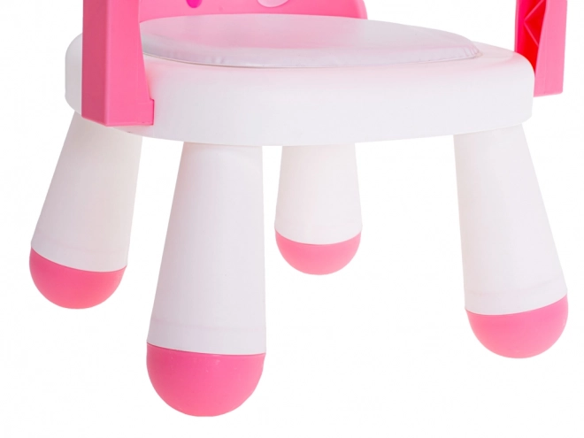 Kinder eetstoel - roze