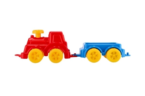 Locomotief/Train met wagon 41cm plastic in net 21x13x22cm 12m+