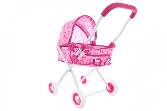 Diepe poppenwagen - grijs