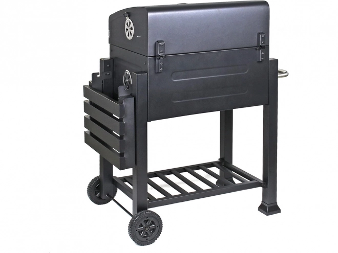 Tuinbarbecue op Houtskool met Twee Roosters en Thermometer