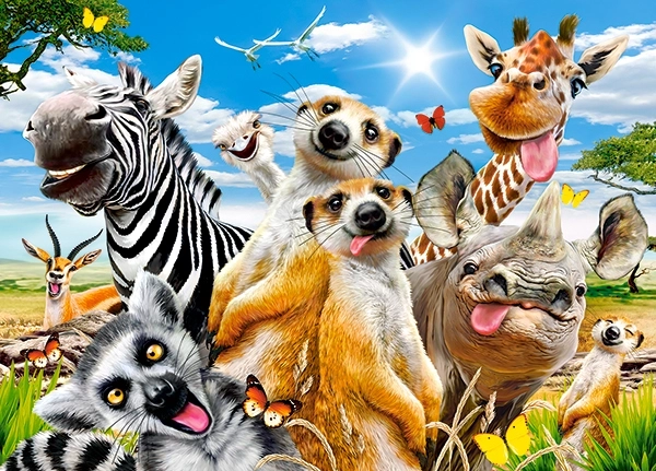 Puzzel Afrikaanse selfie