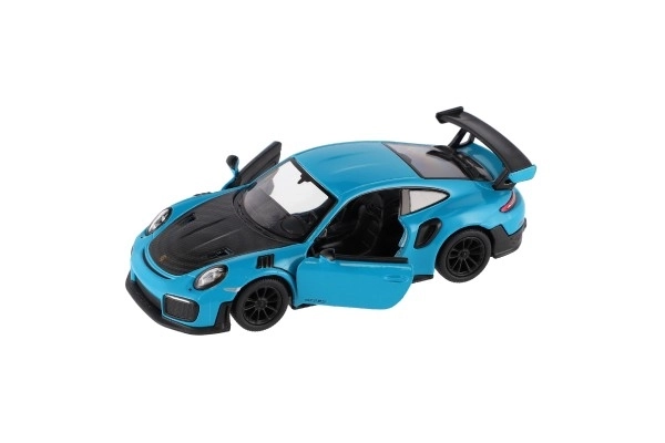 Auto Kinsmart Porsche 911 GT2 RS metaal/plastic 13cm 4 kleuren met terugtrekmechanisme 12st in doos