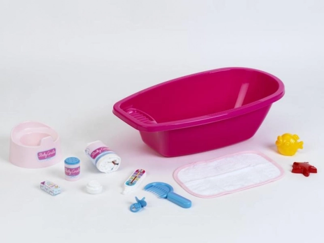 Groot badje met accessoires voor poppen