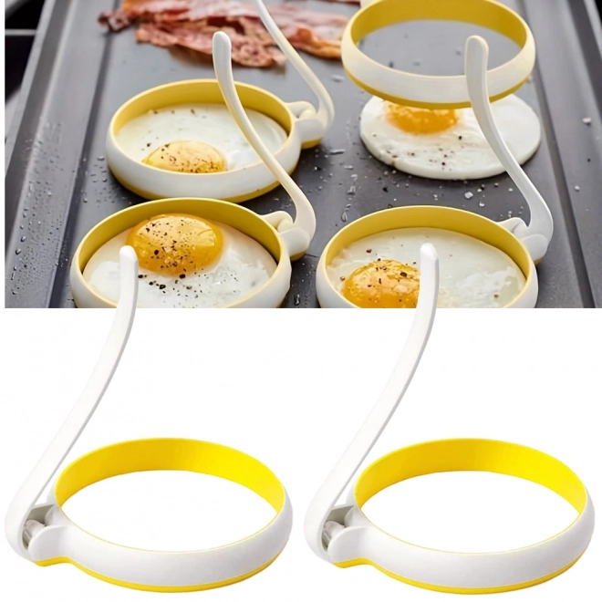 Vorm voor spiegeleieren en pannenkoeken - set van 2 stuks