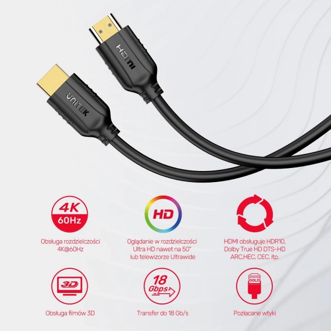 HDMI-kabel Unitek 20m 4K 60Hz