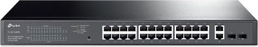 24 PoE+-poorten voor apparaten gevoed via Ethernet