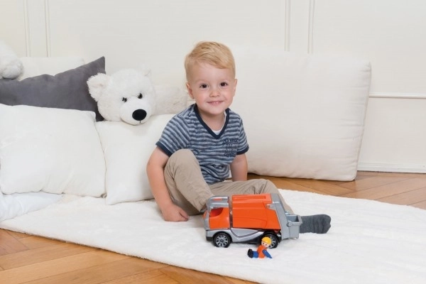 Auto Truckies vuilniswagen kunststof 25cm met figuur in doos 24m+