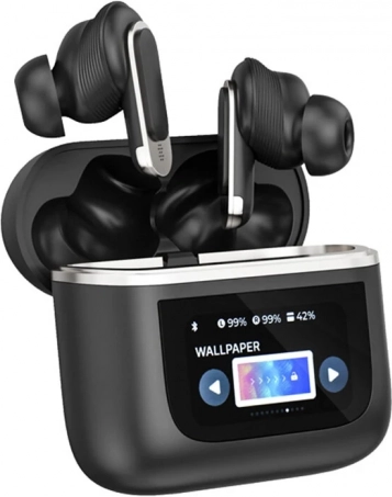 Draadloze TWS-oordopjes BlitzWolf met ANC en touchdisplay in de case