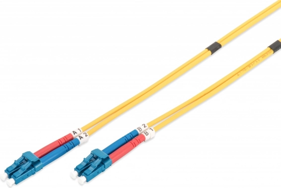 Patchkabel FO singlemode 09/125 OS2 LC-LC duplex 2 m geel