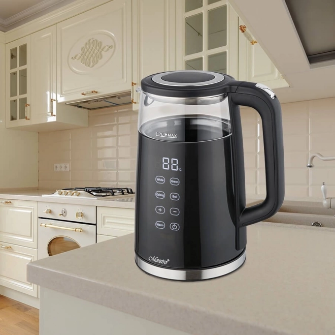 Elektrische waterkoker met temperatuurregeling 1,7 l 2200 W