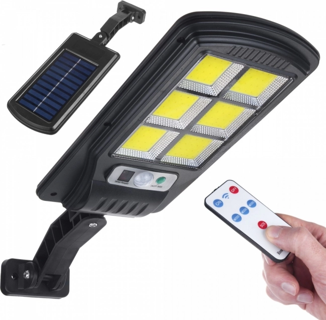 Solar straatlamp LED met sensor en afstandsbediening MCE446