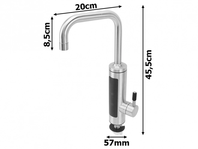 Elektrische doorstromer waterverwarmer met LCD-scherm