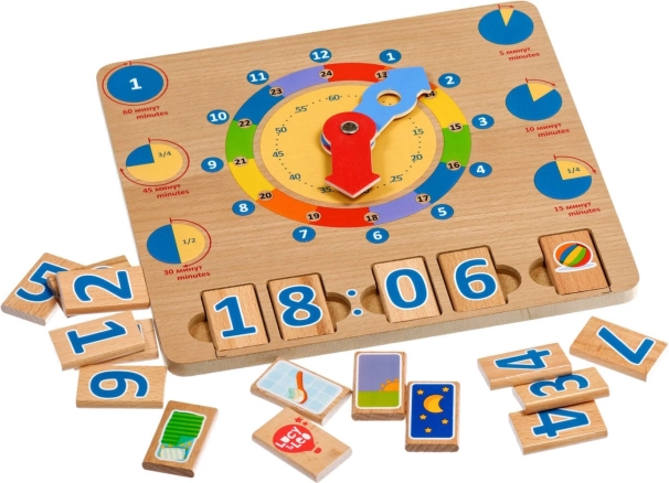 Lucy & Leo Leren Klokkijken – houten educatief speelbord