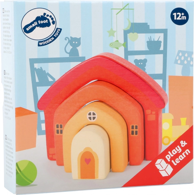 Small Foot Motoriek speelgoed houten bouwpakket huisje