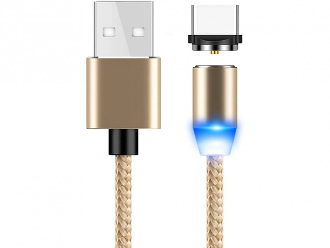 Magnetische oplaadkabel 3in1 micro USB, type-c en lightning, 1m