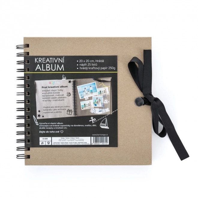 Creatief Album Bruin 20,5 x 20,5 cm