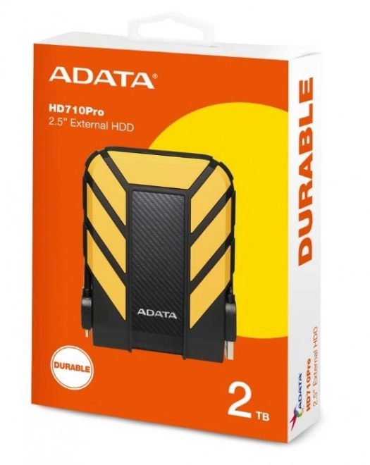 DashDrive Duurzaam HD710 2TB 2,5'' USB3.1 – geel