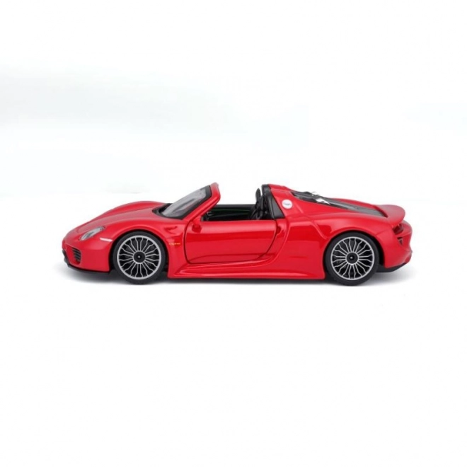 Bburago Porsche 918 Spyder rood model 1:24