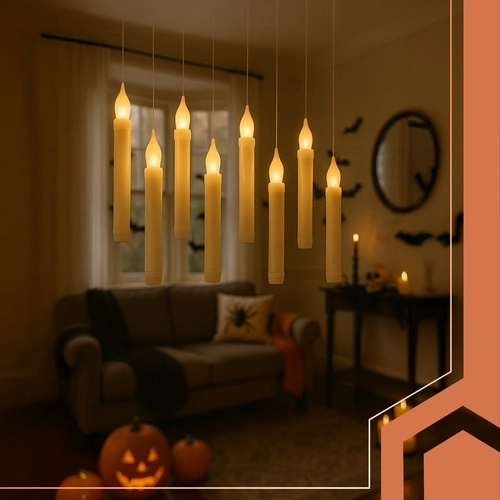 Zweefeffect en warm, flakkerend licht