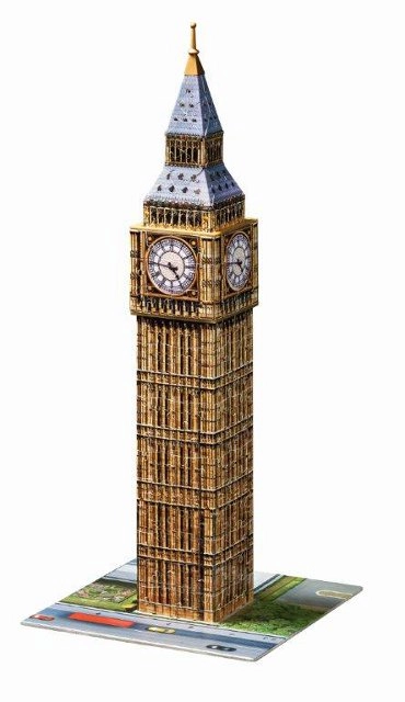 Gedetailleerd model van de Big Ben toren