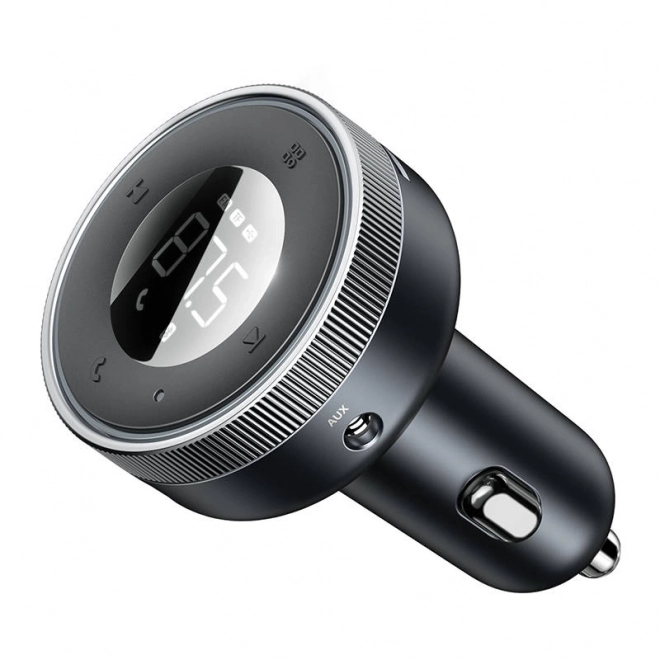 Baseus Enjoy Draadloze Autolader MP3, Bluetooth 5.0, microSD, AUX (Zwart)