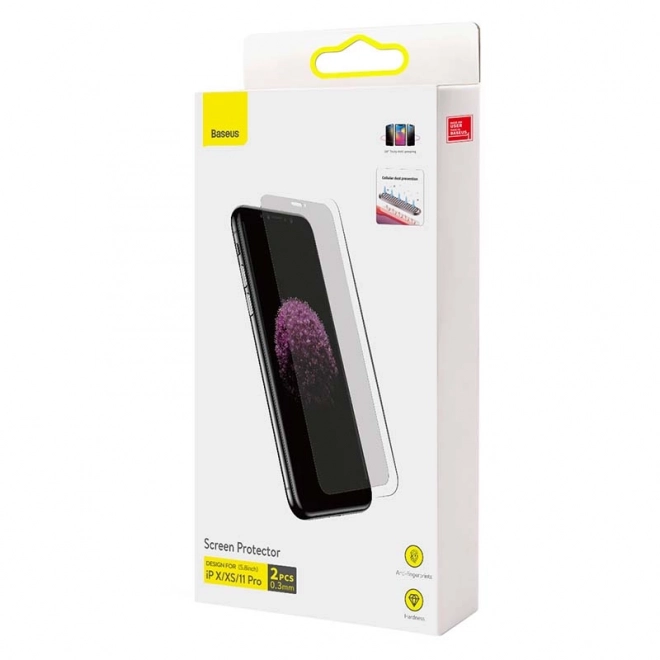 Baseus Geharde glas voor iPhone X/XS/11 Pro