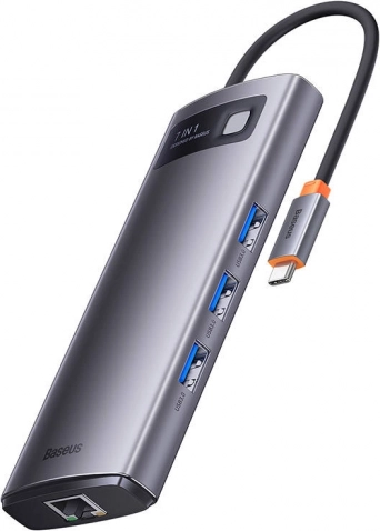 Snel netwerk en data: RJ45 1 Gb/s + USB 3.0 5 Gb/s