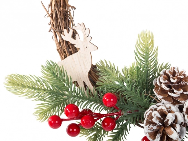 Kerstdecoratieve guirlande met versieringen