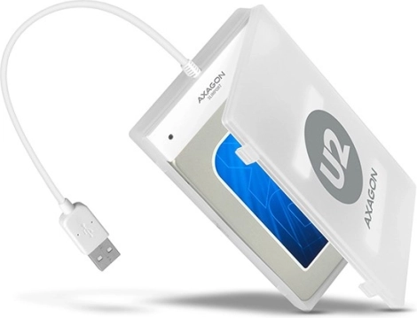 USB 2.0-adapter naar SATA voor snelle aansluiting van 2,5" SSD/HDD met etui