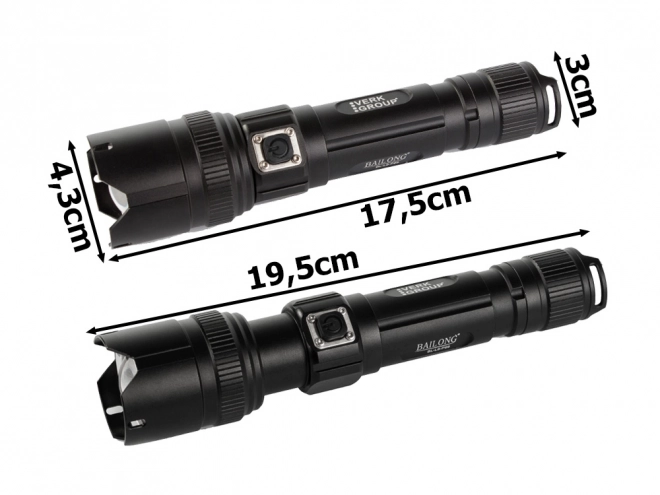 Tactische LED zaklamp met zoom Bailong XHP99