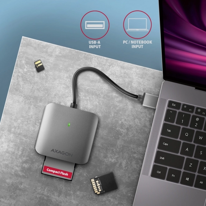 Kaartlezer Axagon CRE-S3 USB 3.2 Gen 1