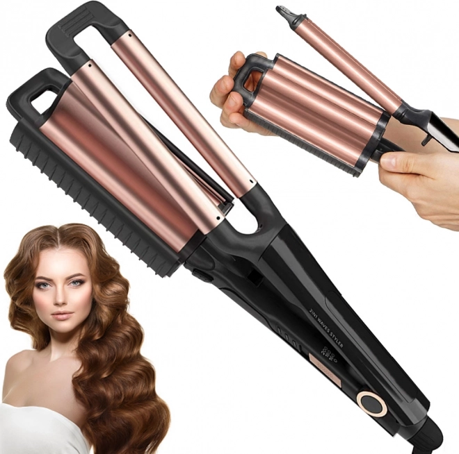2-in-1 krultang voor golven met instelbare temperatuur