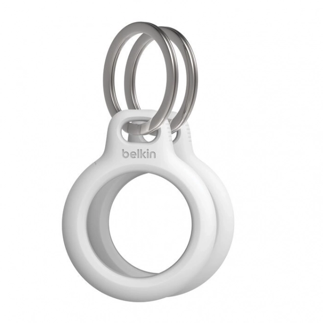 Sleutelhangerhouder Secure Holder voor AirTag - 2 stuks wit