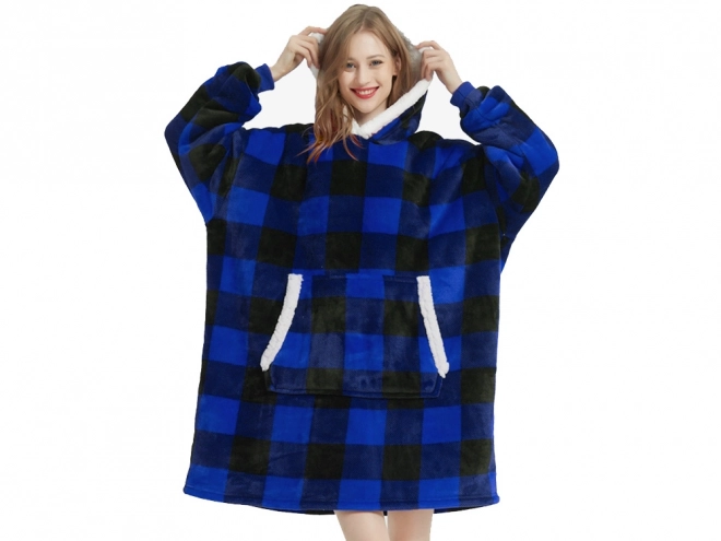 Warme oversized deken hoodie met capuchon