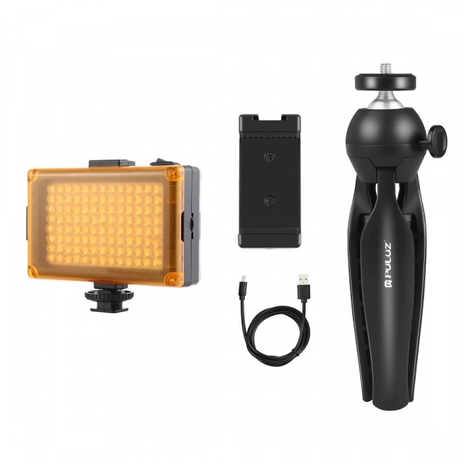 Puluz live-uitzending set met statiefhouder en LED-lamp