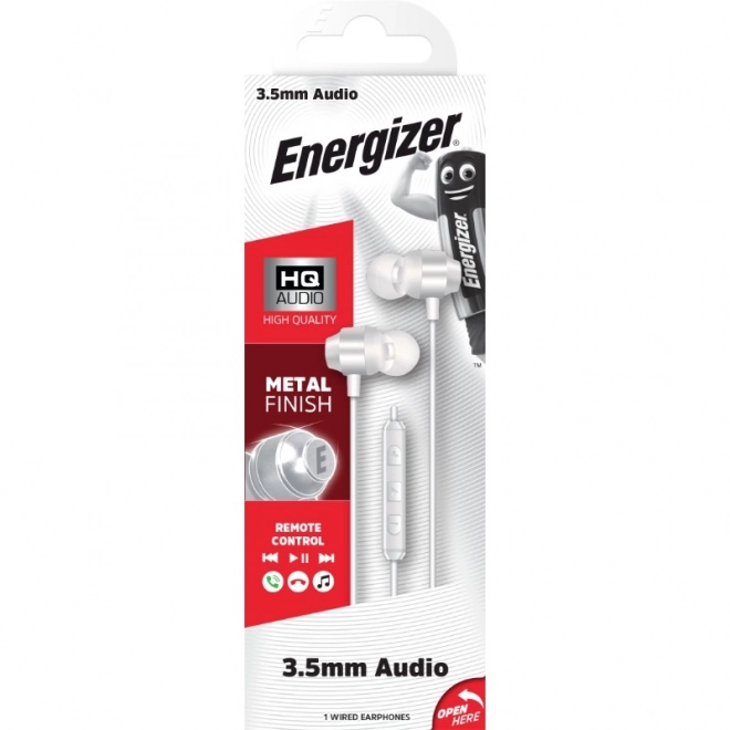 Energizer bedrade koptelefoon 3,5mm wit