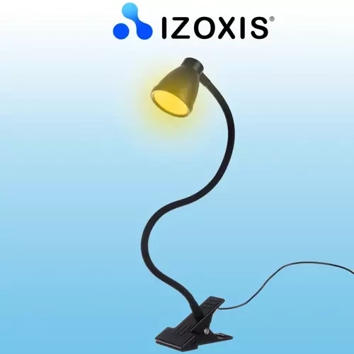 Bureaulamp met clip zwart Izoxis
