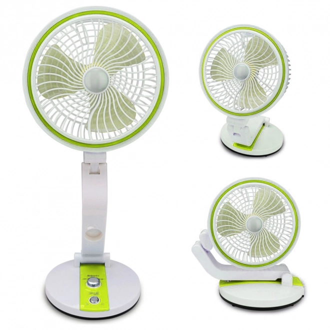 Draagbare opvouwbare ventilator met LED-licht