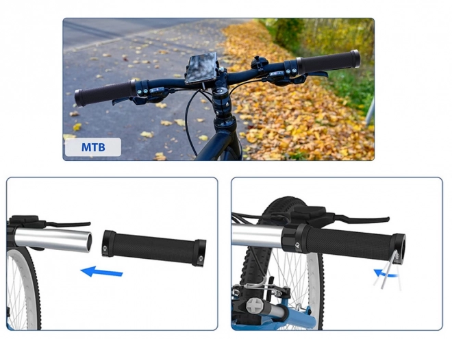 Rubberen handgrepen voor fiets