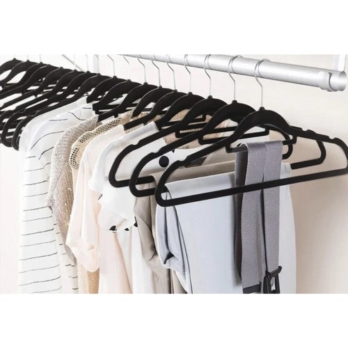 Kledinghanger 20 stuks - zwart Ruhhy 22536
