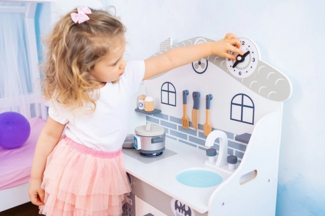 Houten keuken met accessoires Huisje
