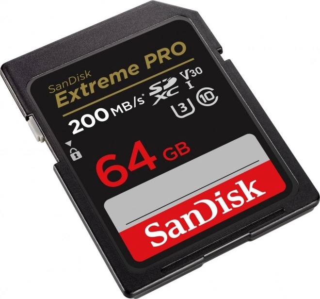 Geheugenkaart SANDISK EXTREME PRO SDXC 64GB 200/90 MB/s UHS-I U3 (SDSDXXU-064G-GN4IN)