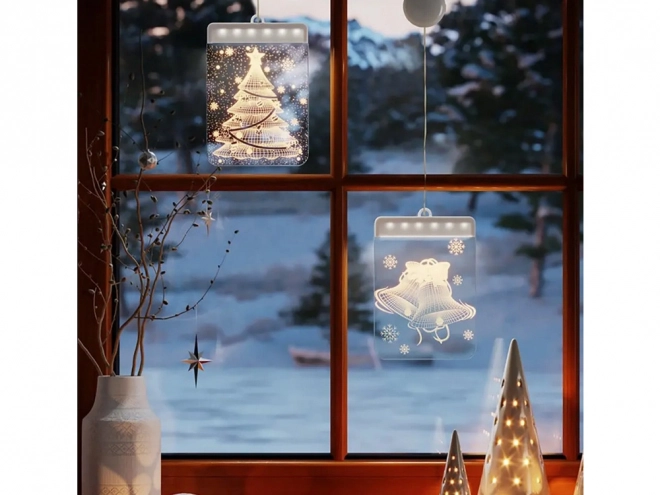 Kerst LED raam decoratie