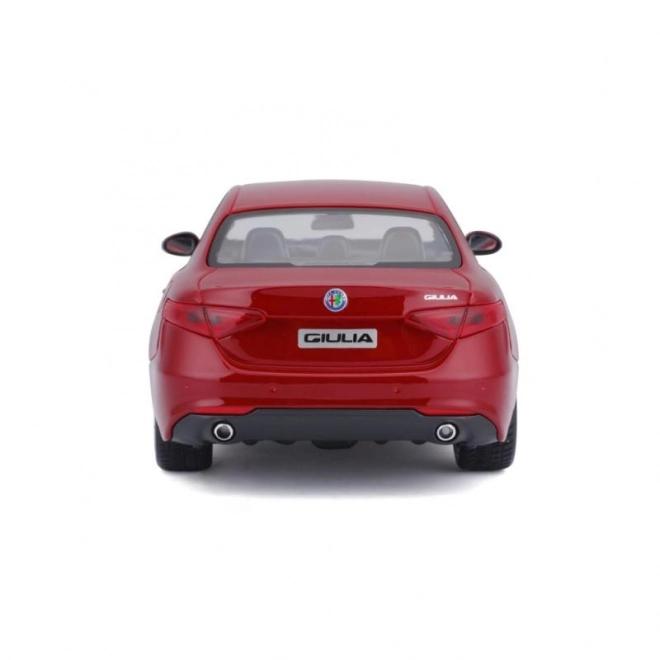 Bburago 1:24 Alfa Romeo Giulia (2016) metallic rood 18-21080