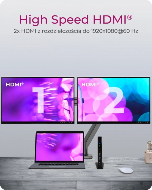 Icy Box DisplayLink Docking Station