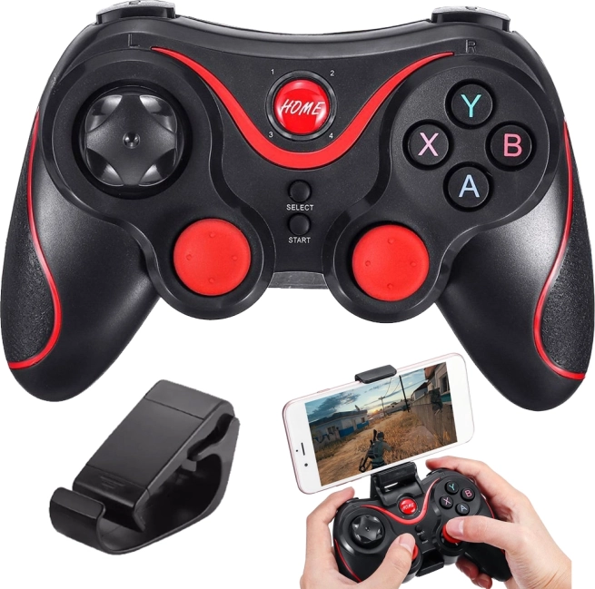 Draadloze gamepad voor Android- en iOS-telefoons