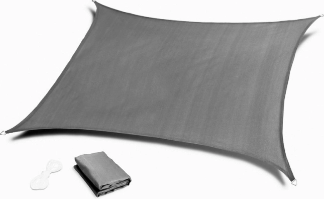 Vierkant beige schaduwzeil met waterdichte kap ModernHome – 3 x 3 m