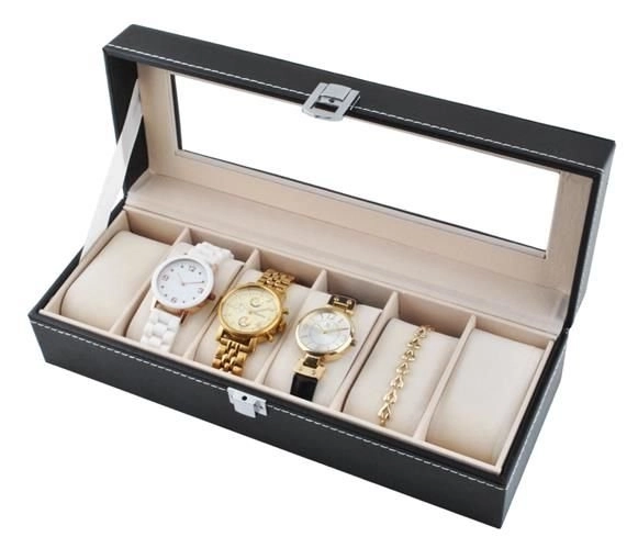 Organizer voor horloges 6 vakjes