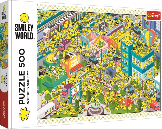 Puzzel Smiley - Waar is Smiley? 500 stukjes